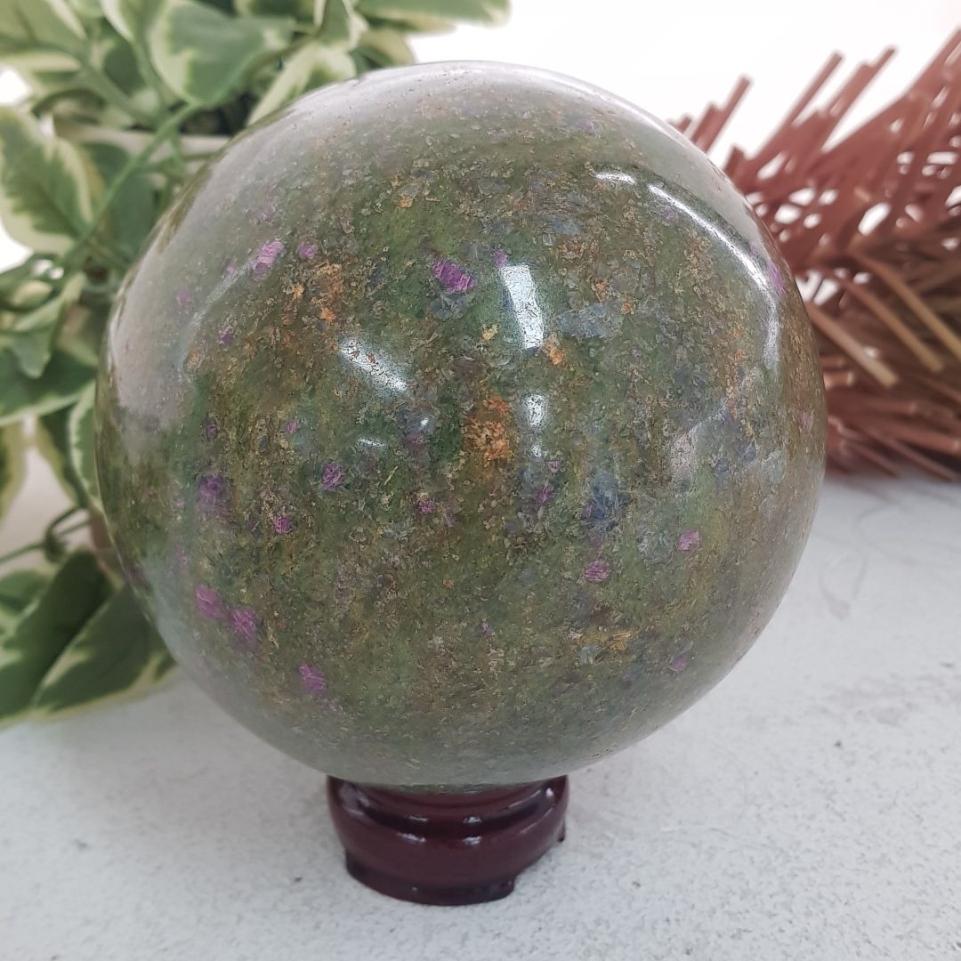 Ruby Zoisite - Large Sphere Ruby Zoisite - Large Sphere